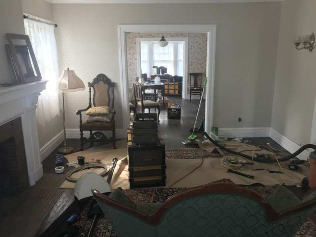 Behind the scenes: setting the room before anyone arrives.