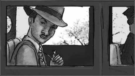 Storyboard, p.2: ossian will not look out.