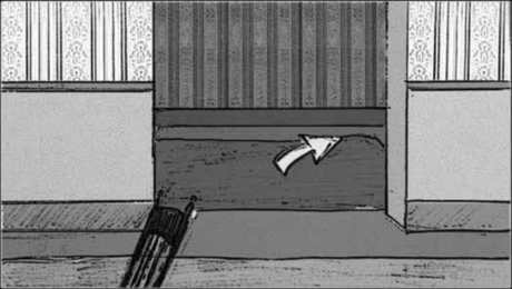 Storyboard, p.5: the empty room.