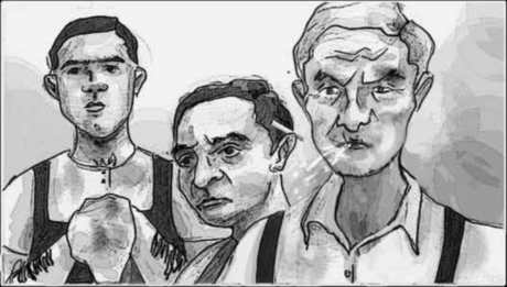 Storyboard, p.8: the men at the hood.