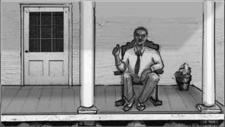 Storyboard, p.22: the wide, before the argument.