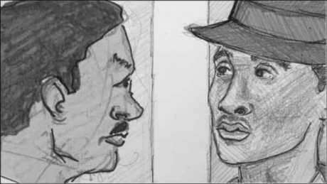 Storyboard, p.34: sizing each other up.