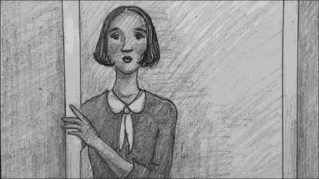 Storyboard, p.40: gladys, listening.