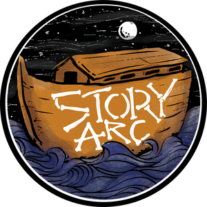 Story ARC logo: an ark on a night sea, the words Story ARC lettered in bone across the hull.