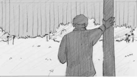 Storyboard shot 6P: alone with the street.